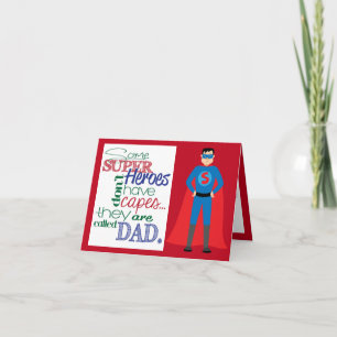 Super Hero Father's Day Card
