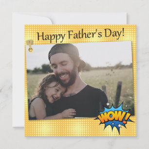 Super hero Father's day Day add your own photo