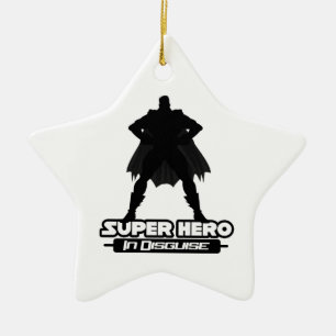 Super Hero In Disguise Ceramic Tree Decoration