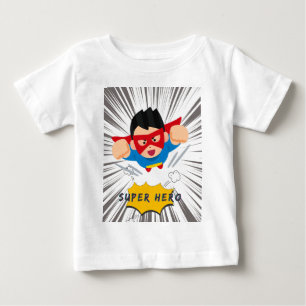 Super Hero Kid – Comic Style Cartoon Power Baby T-Shirt