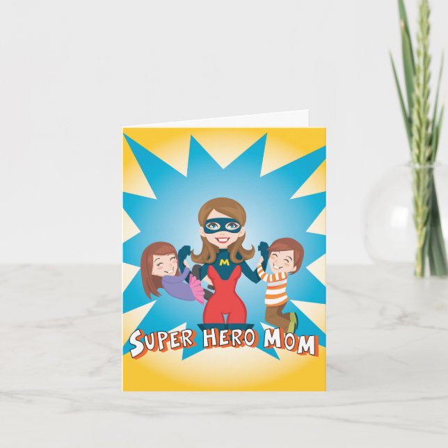 Super Hero Mum Card (Front)