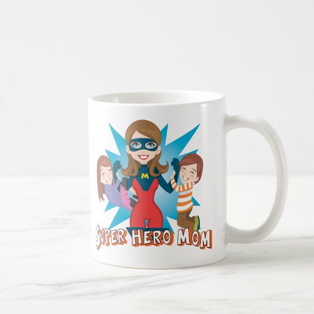 Super Hero Mum Coffee Mug (Right)
