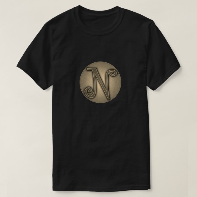Super Hero "N" Insignia T-Shirt (Design Front)