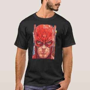 Super Hero On the Front the Crew On Back on Black T-Shirt