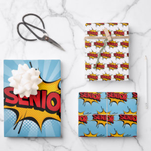 Super Hero Senior Wrapping Paper Sheet