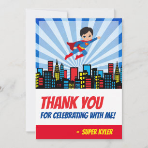 Super Hero Thank You Card