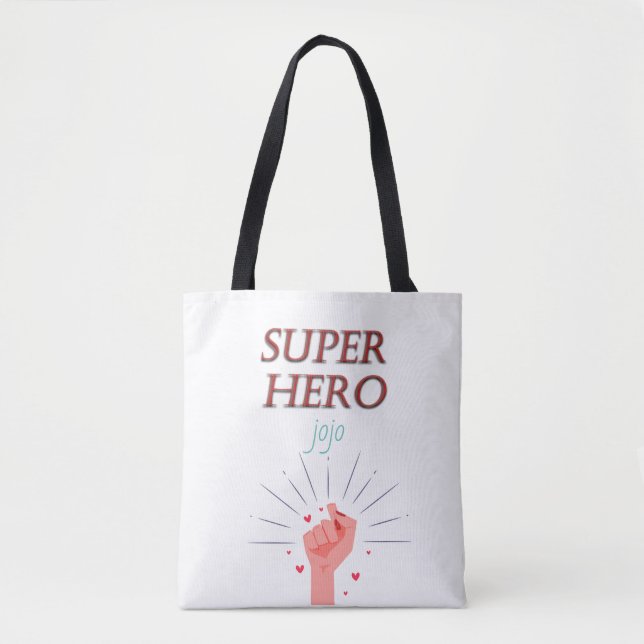 super hero  tote bag (Front)