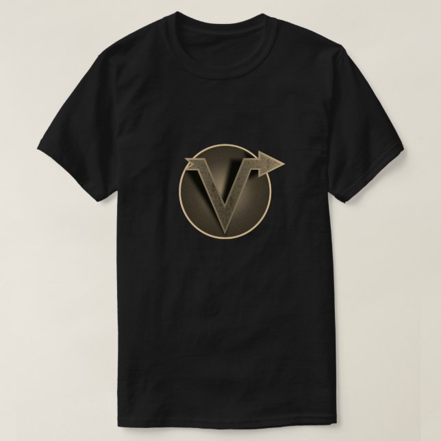 Super Hero "V" Insignia T-Shirt (Design Front)
