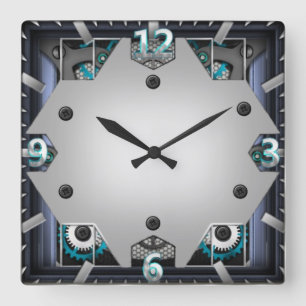 Super hi tech square wall clock