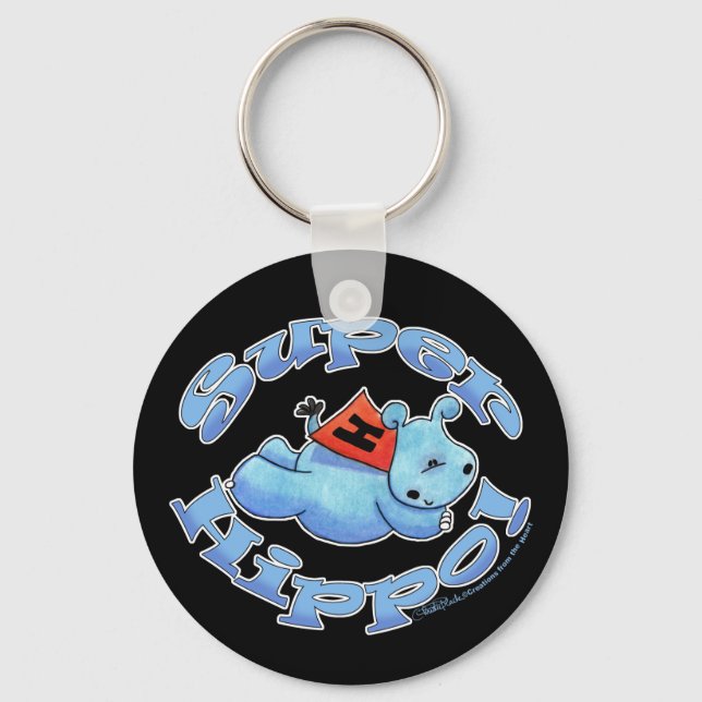 Super Hippo Key Ring (Front)