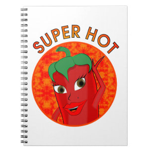 Super Hot Pepper Diva Notebook