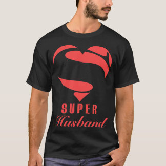 Super Husband Superhero Gift Family Christmas Cost T-Shirt