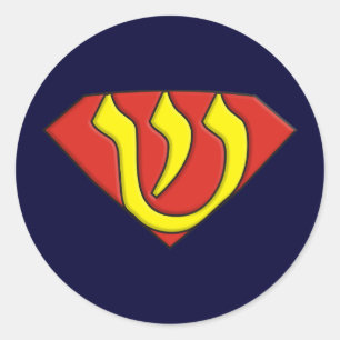 Super Jew Classic Round Sticker