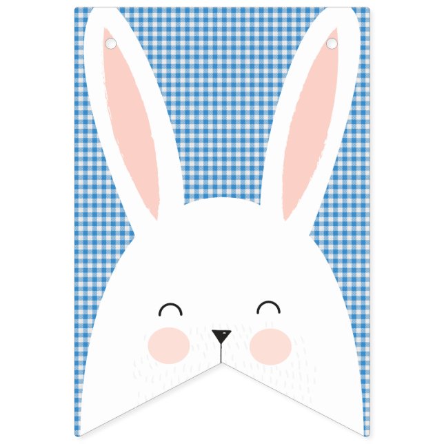 Super Kawaii Cute Easter Bunny. Bunting (First Flag)
