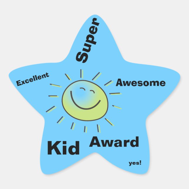 Super Kid Award Stickers (Front)