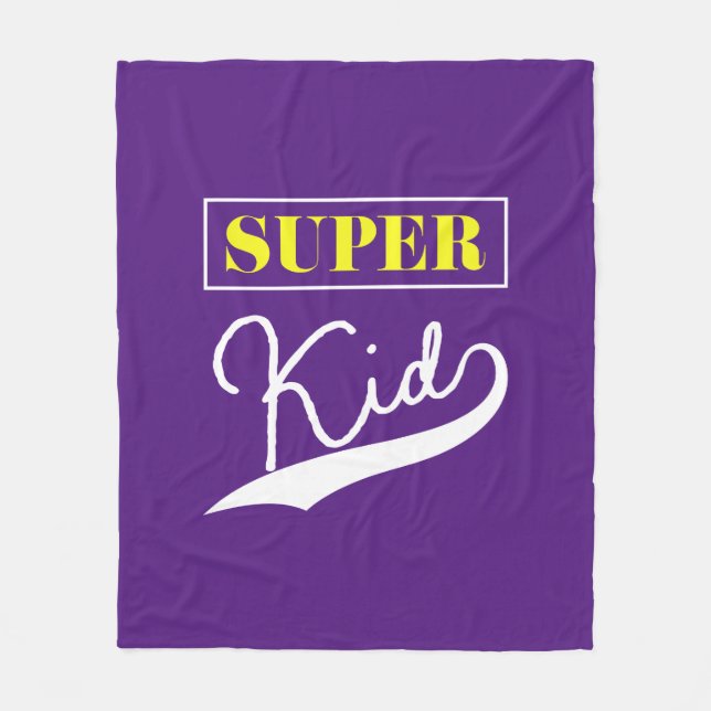 Super Kid  Fleece Blanket (Front)