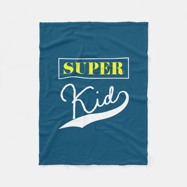 Super Kid  Fleece Blanket (Front)