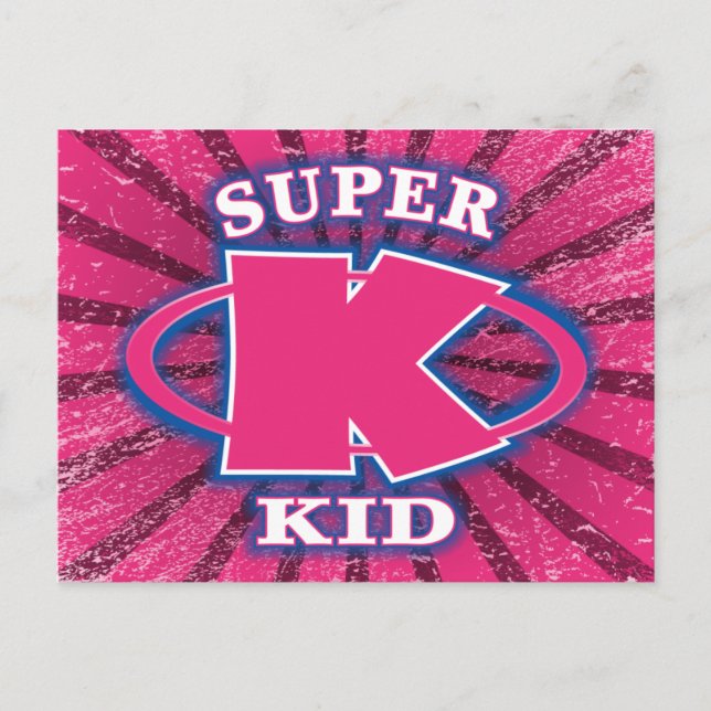 Super Kid Girls Postcard (Front)