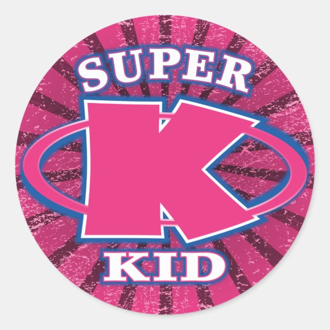 Super Kid Girls Sticker (Front)