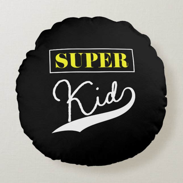 Super Kid  Round Cushion (Front)