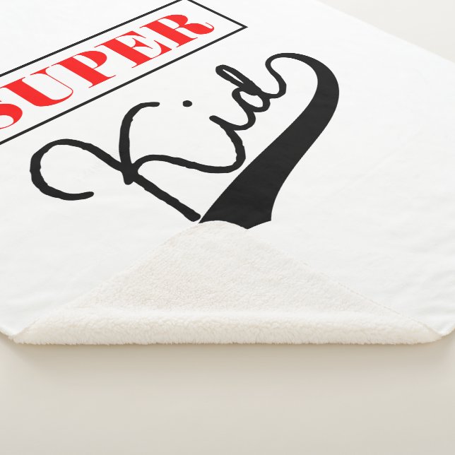 Super Kid  Sherpa Blanket (3/4)