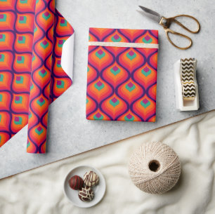 Super Kitsch Mod retro 60s 70s wrapping paper