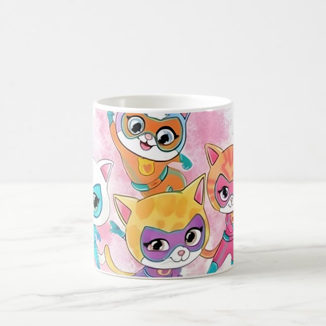 SUPER KITTIELS FUNNY DISAGN  COFFEE MUG (Center)