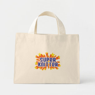 Super Knitter Mini Tote Bag