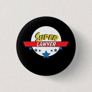 Super lawyer, #lawyer 3 cm round badge