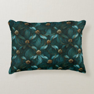 Super Luxe Teal & Gold  Decorative Cushion