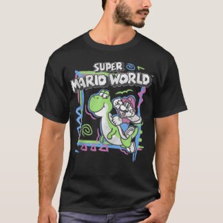 Super Mario World 90's Abstract Nintendo Yoshi T-Shirt