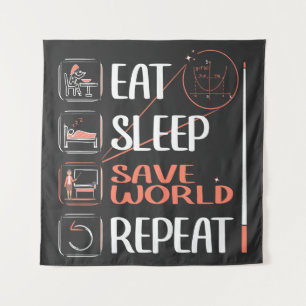 Super Math Teacher Saves the World. Thank You Gift Tapestry