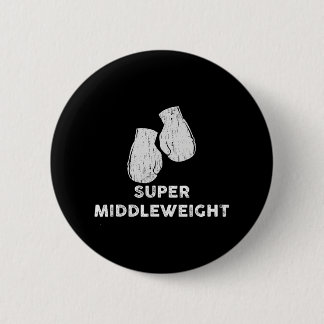 Super Middleweight Boxing Gloves 6 Cm Round Badge