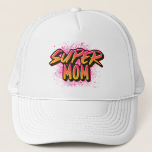 SUPER MOM GRAFFITI-INSPIRED BASEBALL CAP