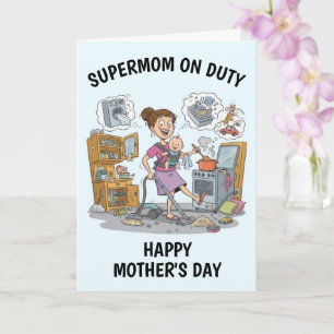 Super Mom Mother's Day Card