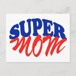 SUPER MOM POSTCARD