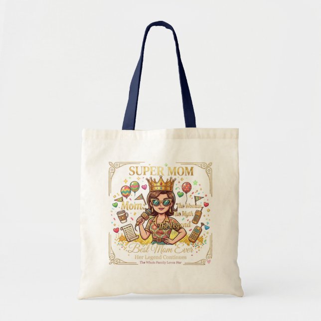 Super mom tote bag (Front)