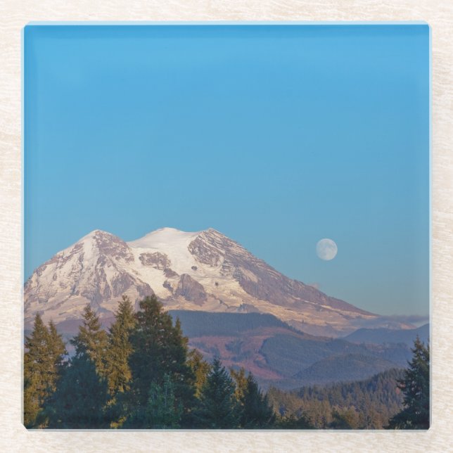 Super Moon 2014 Glass Coaster (Front)