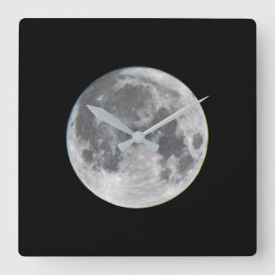 Super Moon   Mendota Heights Minnesota Square Wall Clock