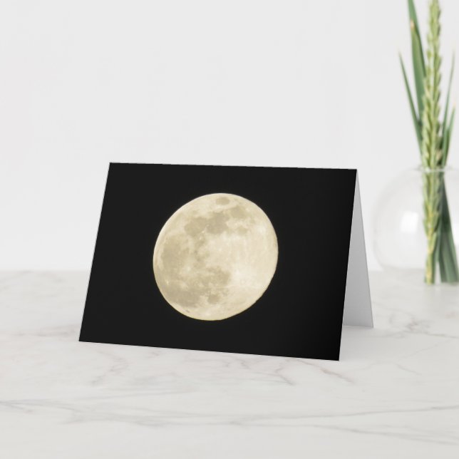 Super Moon or Full Moon Card (Front)
