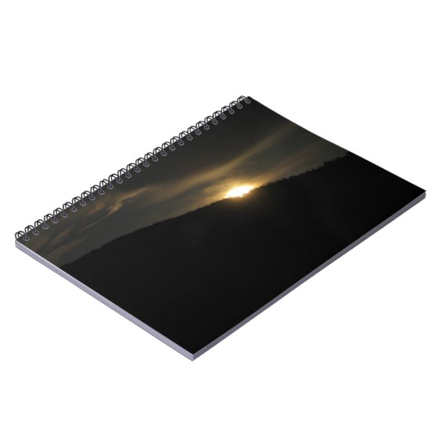 Super Moon over Washington Mountain Notebook (Left Side)