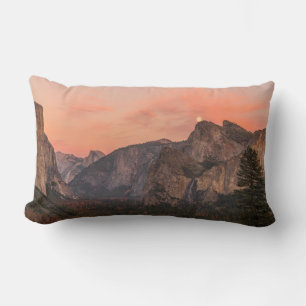 Super Moon Rises over Cathedral Rocks Lumbar Cushion