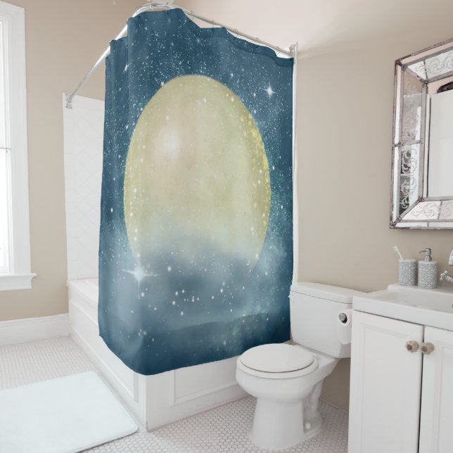 Super Moon - Shower Curtain (In Situ)