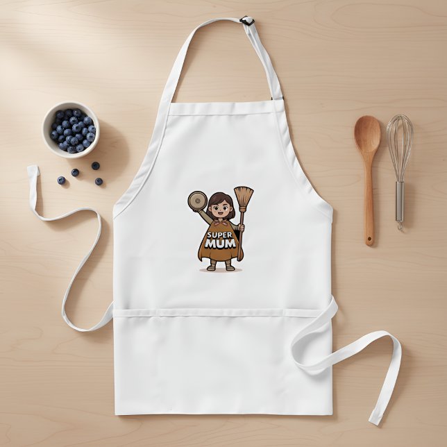 Super Mum Apron – Funny Kitchen Apron for Mum (Creator Uploaded)