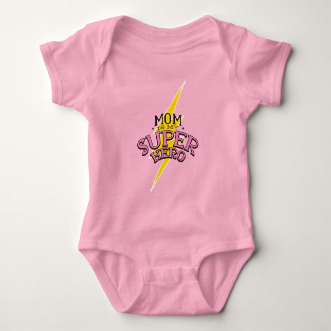 Super Mum Baby Bodysuit (Front)