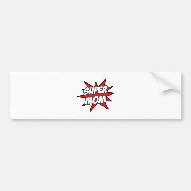 Super Mum Bumper Sticker (Front)