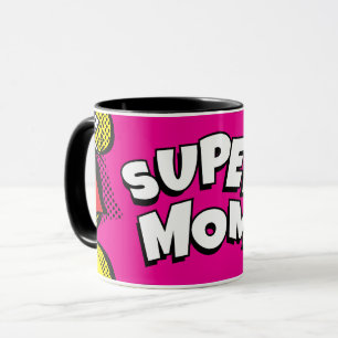  “Super Mum” Colourful Comic Book Pop Art  Mug