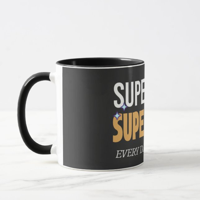 Super mum cute love hug mug (Left)