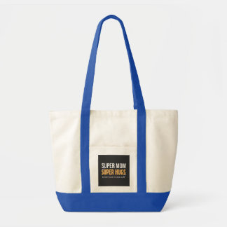 Super mum cute love hug tote bag