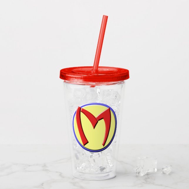 Super Mum Emblem Acrylic Tumbler (Back Ice)